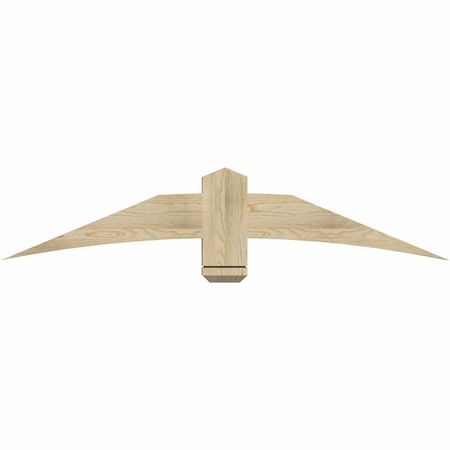 Ekena Millwork Bellingham Rough Sawn Timber Gable Bracket, Douglas Fir, 60"W x 12"H x 4"D x 6"F, 5/12 Pitch GBW060X12X0406BEL00RDF